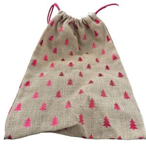 Large Burlap Jute Drawstring Bag